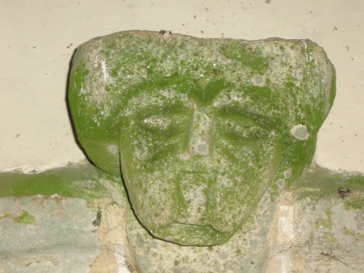 Ancient carving at Perranuthnoe Church