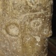 One of the Archangel's on the font at Tregony