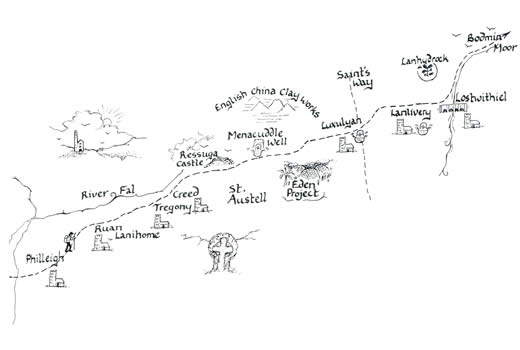 Mary Michael Pilgrims Way Cornwall: Philleigh to Lostwithiel