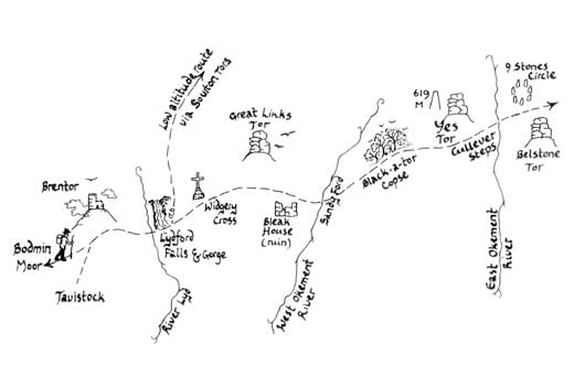 Mary Michael Pilgrims Way pilot section part 1: Brent Tor to Belstone