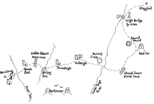 Mary Michael Pilgrims Way pilot section part 2: Belstone to Chagford